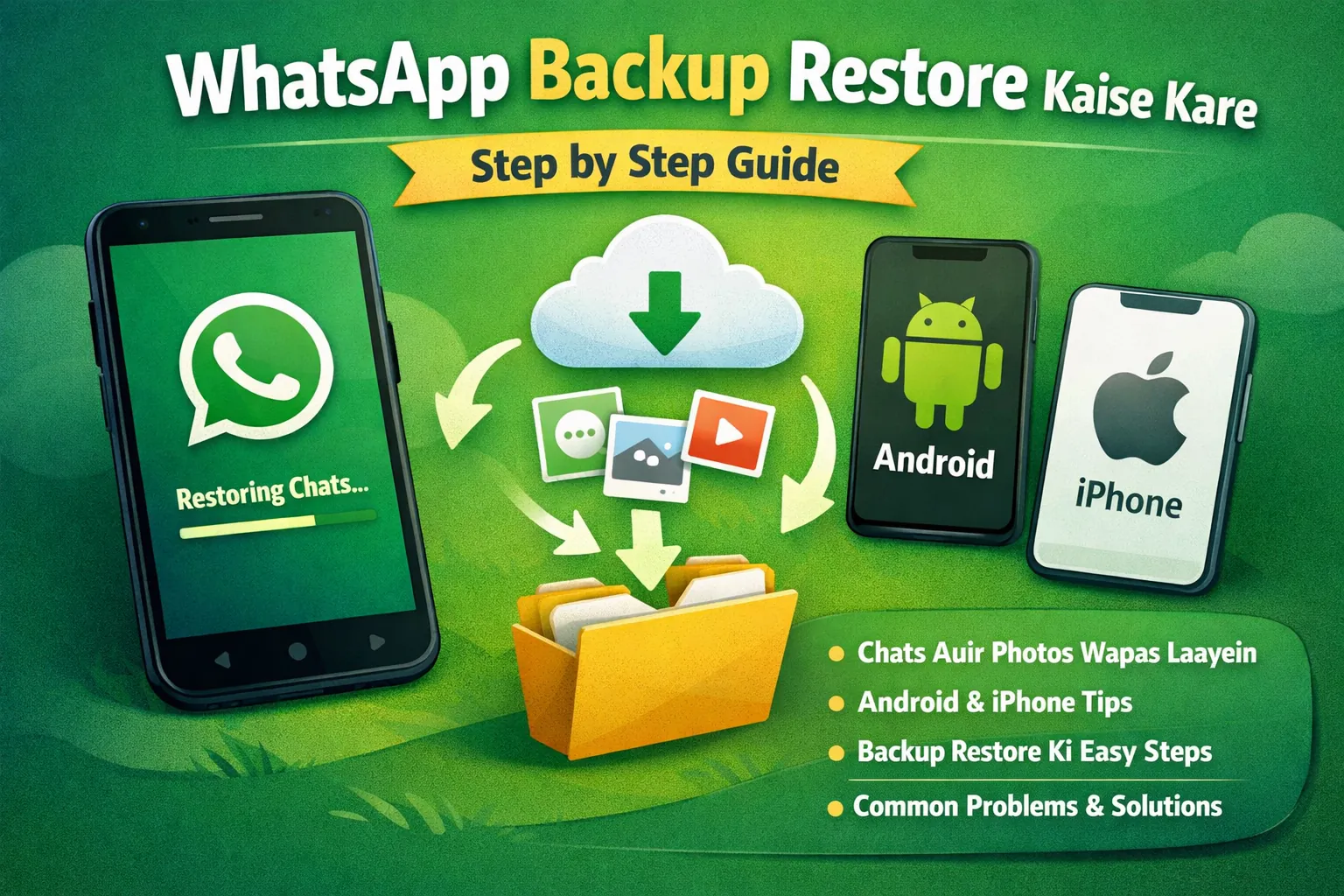 WhatsApp backup restore kaise kare